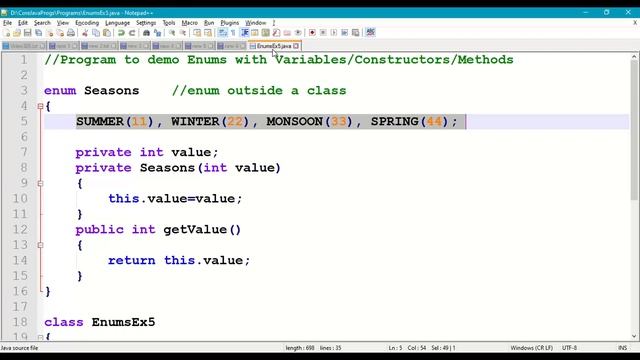 Java Enums with Variables, Constructors, Methods #305 || Enums in Java || Java Enumerated Datatypes смотреть онлайн
