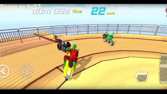 Superhero wala game: Hero bike mega ramp race 3D. Extreme bike stunt racing game || hulk spider man смотреть онлайн