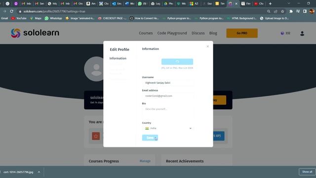 How to change name on certificate on Sololearn смотреть онлайн