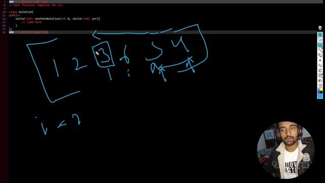 Next permutation | gfg problem | programming problem solving | optimal solution approach смотреть онлайн