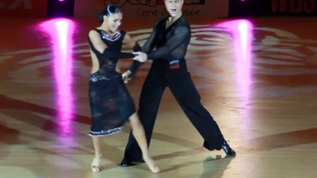 2011 WDSF Grand Slam Latin Salou Final Gusev, Andrey Cherevichnaya, Elizaveta Rumba смотреть онлайн
