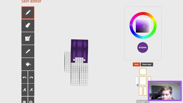 How To Design and Shade Hair on a Minecraft Skin! | Tutorial смотреть онлайн