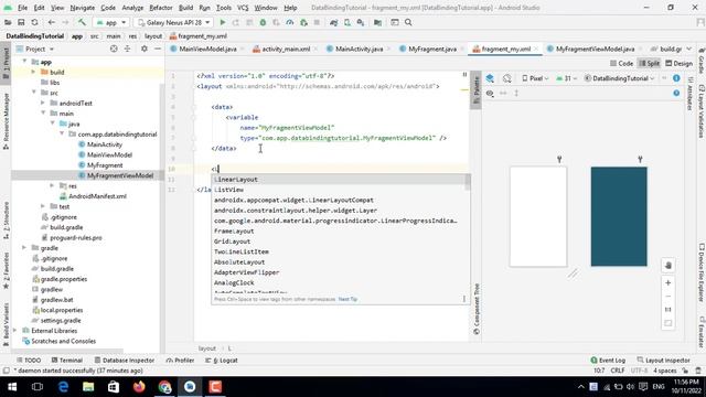 Data Biding in Activity & Fragment with MVVM - [View Binding & Data Binding - #6] смотреть онлайн