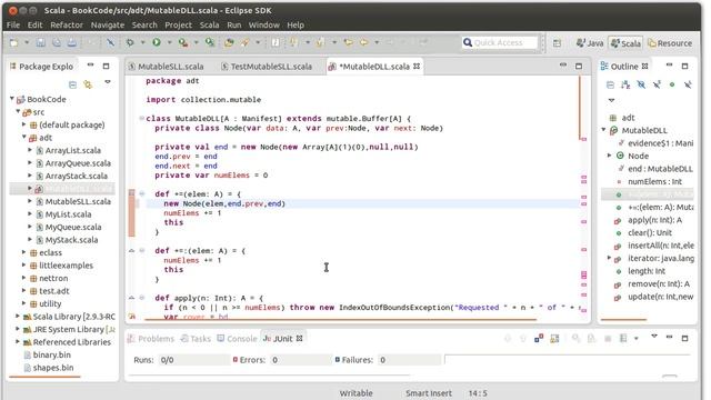 Mutable Doubly Linked List (using Scala) смотреть онлайн