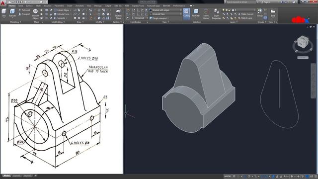 ? ? ? ? ? ? ? AutoCAD 3D | Machine Part1 best practice for beginners смотреть онлайн