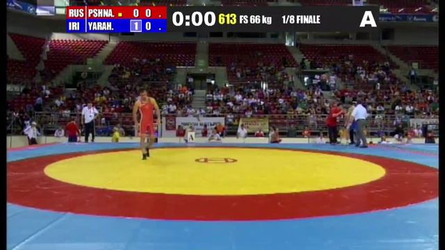 P.Yarahmadi (IRI) vs A.Pshnatlov (RUS) 66kg 1/8 Final - 2013 Junior World Championships смотреть онлайн