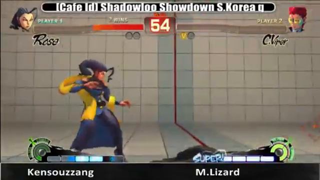 South Korea Shadowloo Showdown 2012 Qualifier GF - Kensouzzang [Rose] Vs M.Lizard [C.Viper] смотреть онлайн