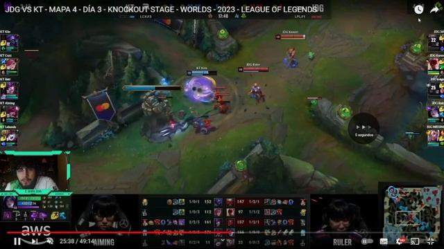 ANALISIS DE LAS MEJORES JUGADAS ENTRE JDG VS KT - CUARTOS MAPA 4 - WORLDS 2023 LEAGUE OF LEGENDS смотреть онлайн
