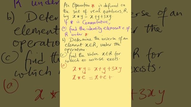 Binary Operation, inverse and identity Element смотреть онлайн