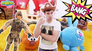 Смешарики и Дядя Бу: Играем в Дикий Запад! Ковбои и Индейцы!