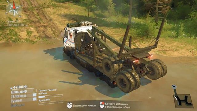 SpinTires MudRunner - Прохождение Карты в Близи Реки # 2 смотреть онлайн