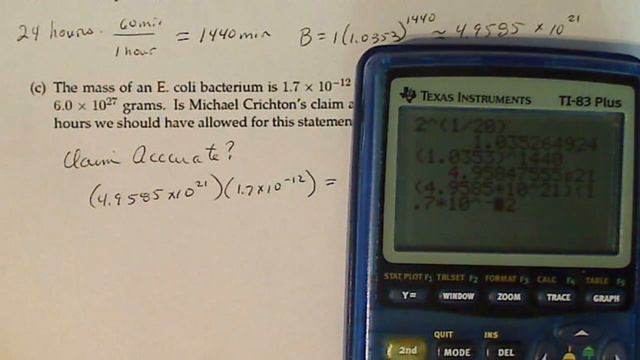 College Algebra - Exponential Growth, E Coli and Michael Crichton смотреть онлайн