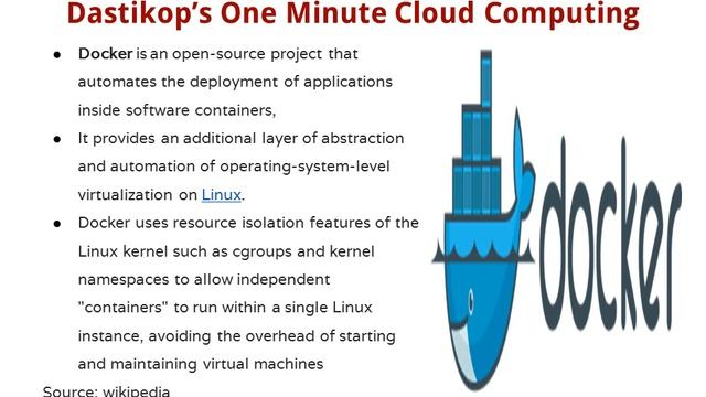 T- Lesson 232: Docker- Dastikop’s One Minute Cloud Computing смотреть онлайн
