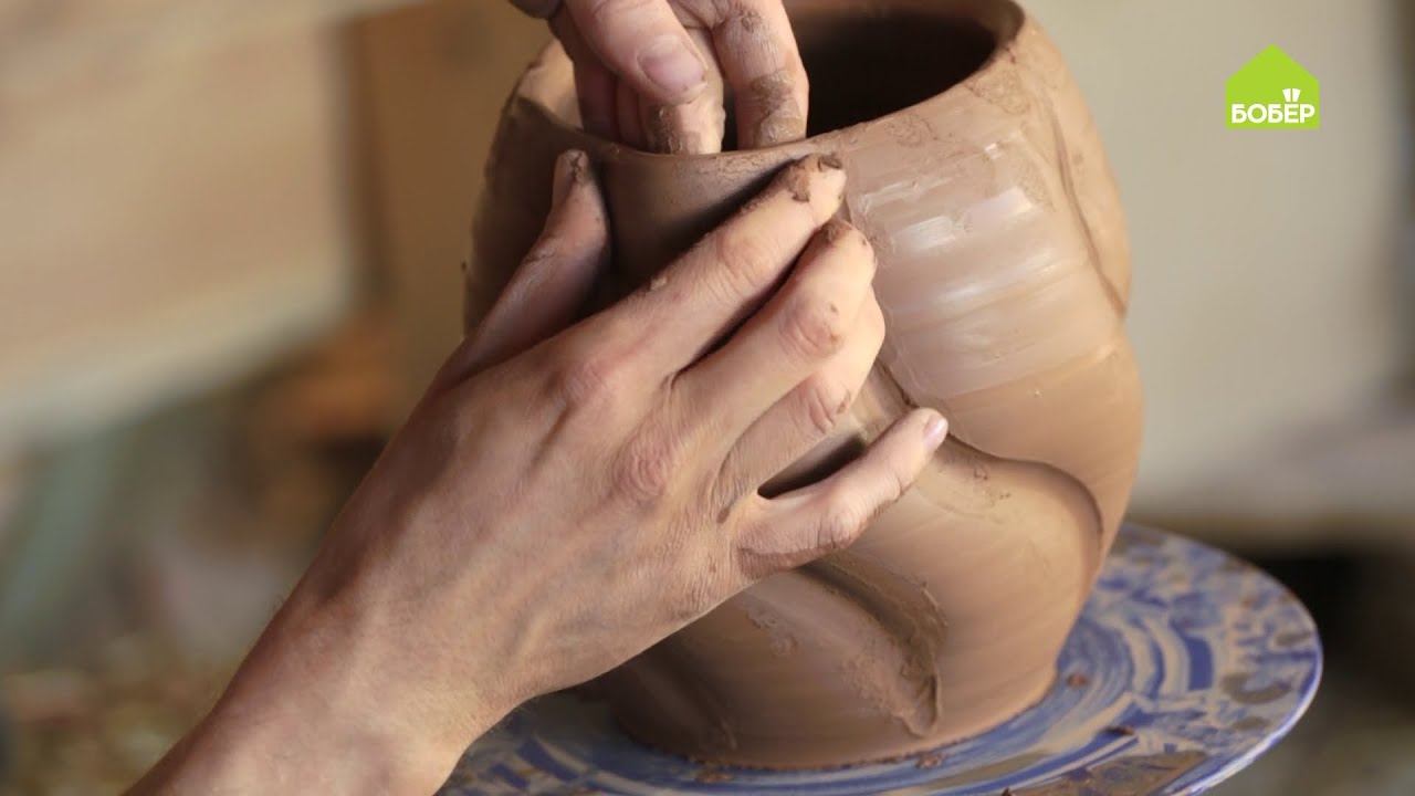 Как создать криволинейные поверхности из глины. Гончарная пластика. Цветок из глины своими руками смотреть онлайн