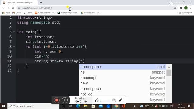 FIRST AND LAST DIGIT (FLOW004) - CODECHEF SOLUTION IN C++ || C++ TUTORIAL FOR BEGINNER смотреть онлайн