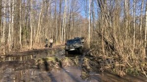 Первый выезд УАЗа Хантера в болото, тест 100% блокировок!