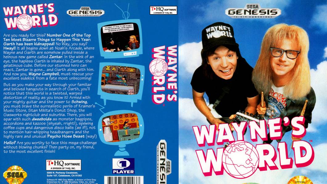 Wayne world (sega) - complete (пройден) смотреть онлайн