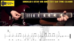 Should I Stay Or Should I Go (The Clash) GUITAR CHORDS / STRUMMING / TAB