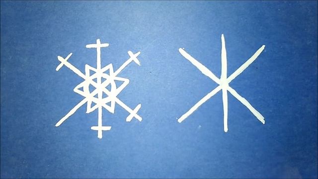 Рисуем снежинки! Как рисовать снежинки! How to draw snowflakes смотреть онлайн