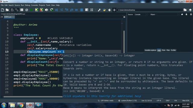 CONSTRUCTOR & DESTRUCTOR in PYTHON смотреть онлайн