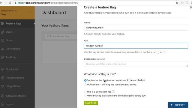 How to create feature flags in LaunchDarkly смотреть онлайн