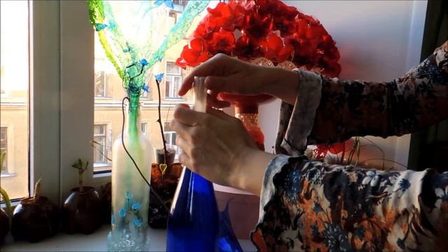 Мастер-класс по декору бутылки от художницы Гюзель Амировой смотреть онлайн