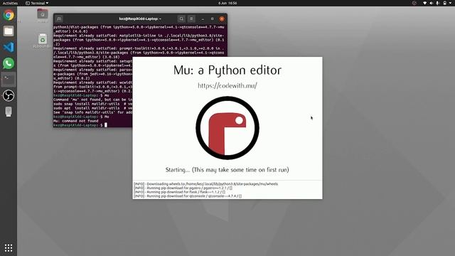Installing Mu Python Editor on Linux смотреть онлайн