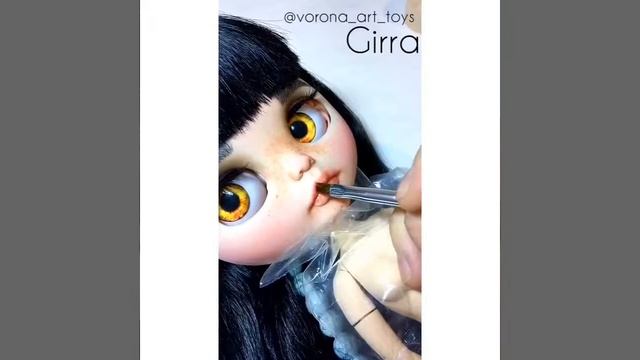 Blythe custom doll Блайз, кастом ооак макияж кукле смотреть онлайн
