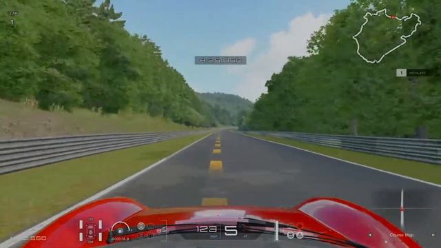 Ferrari Dino 246 GT on the Nürburgring Nordschleife in Gran Turismo Sport смотреть онлайн