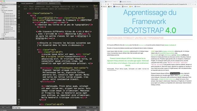 Bootstrap 4.0 - 05 - Typographie смотреть онлайн