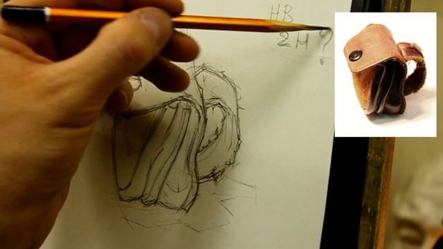 Обучение рисунку. Введение. 19 серия: упражнения (рисуем кошелек) смотреть онлайн