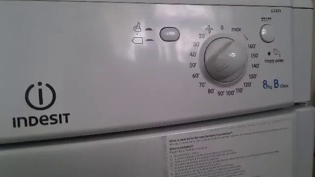 Indesit IDC8T3 Condenser Tumble Dryer Full Cycle смотреть онлайн