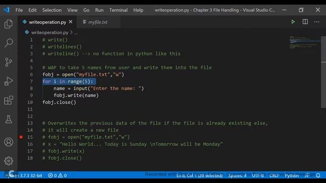 Chapter File Handline Write and Append Operation смотреть онлайн