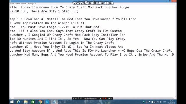 MineCraft-Tutorials _ CrazyCraft Installer For Forge 1.7.10 / In Minecraft Launcher! смотреть онлайн