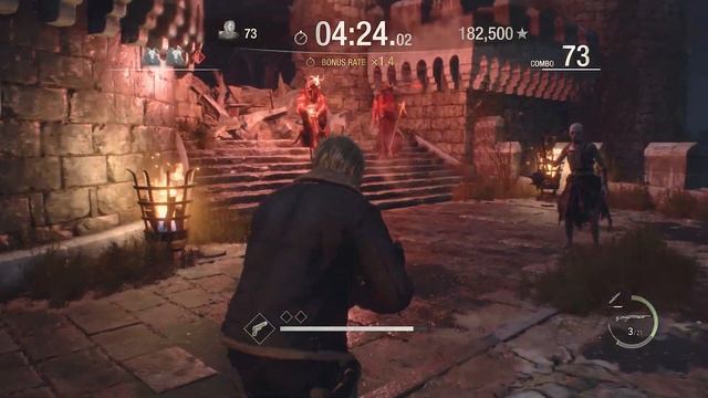 Resident Evil 4 - Leon S++ Rank Castle - The Mercenaries DLC Gameplay (Unlock Handcannon) смотреть онлайн