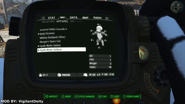 Fallout 4 - Synth Winter Outfit Mod Showcase! (XB1) (Old Version) смотреть онлайн