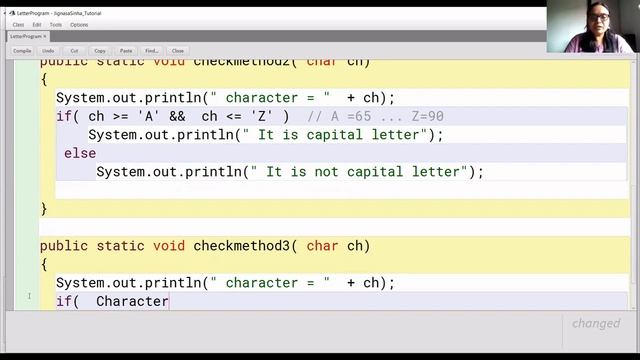 Check Character is Capital letter or not | ASCII value for capital letters | isUpperCase() method смотреть онлайн