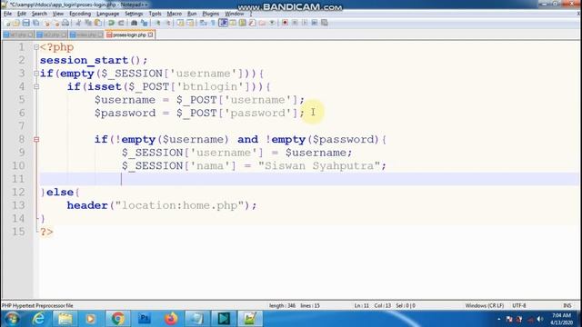 Belajar PHP - Session dan Cookies #part4 смотреть онлайн