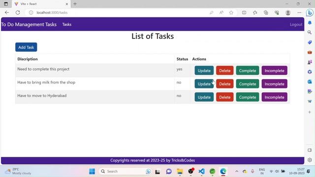 To Do Management Tasks By using Spring boot and ReactJs #spring #springboot #reactjs #react смотреть онлайн
