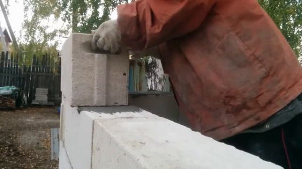 Кладка газоблока/твинблока