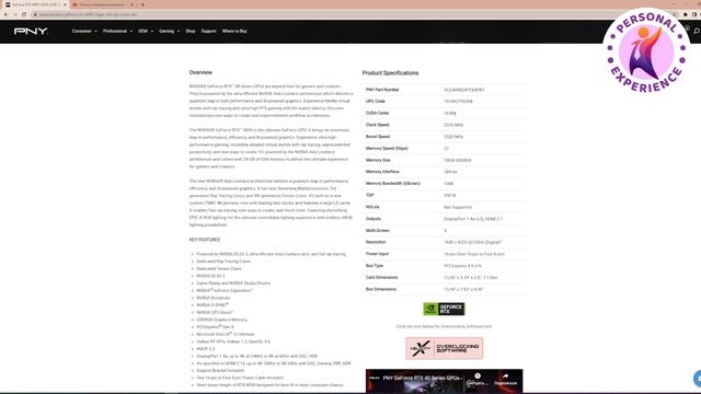 Карта без переплат - PNY GeForce RTX 4090 24GB XLR8 Gaming VERTO™ EPIC X RGB Triple Fan DLSS 3 / 4K смотреть онлайн