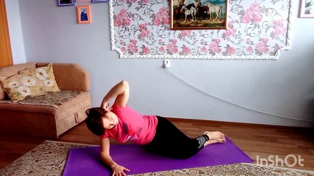 йога в динамике, растяжка ,пресс,укрепляем мышцы бёдер ,утренняя зарядка смотреть онлайн