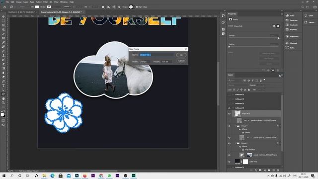 Class17 - How To Use Frame Tool | Adobe Photoshop CC 2020 Explained in Hindi смотреть онлайн