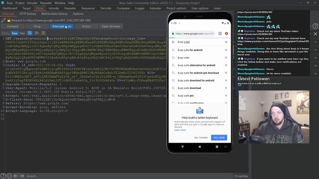 Using Burp Suite with an Android emulator смотреть онлайн
