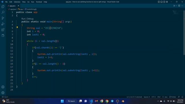 Here is how you can use subString function in Java to split strings!!!?? смотреть онлайн
