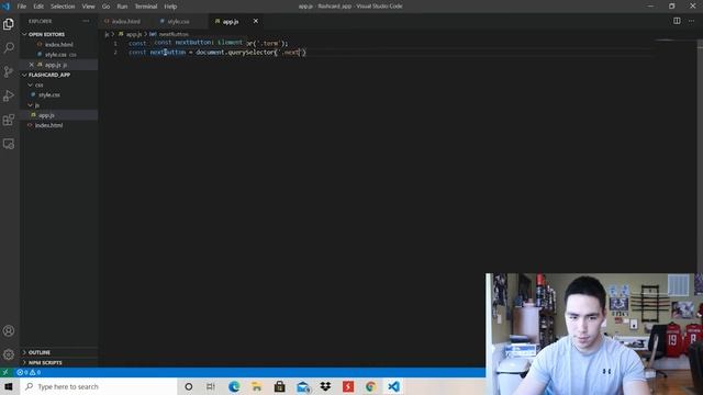 Learn HTML, CSS and JavaScript by building a Flash Card App (Beginner Tutorial) смотреть онлайн