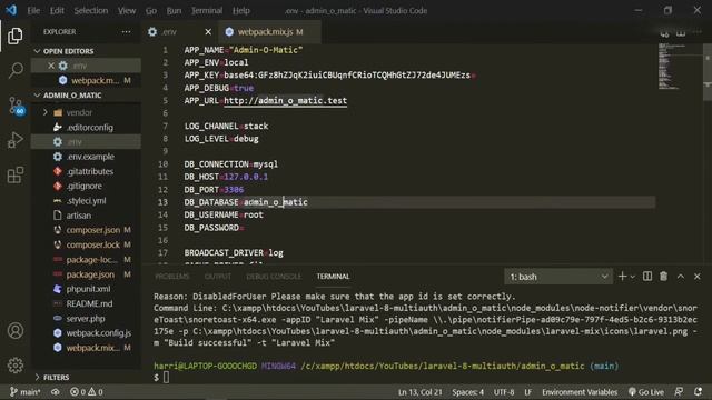 Laravel Admin Panel - AdminLTE - Project Setup смотреть онлайн