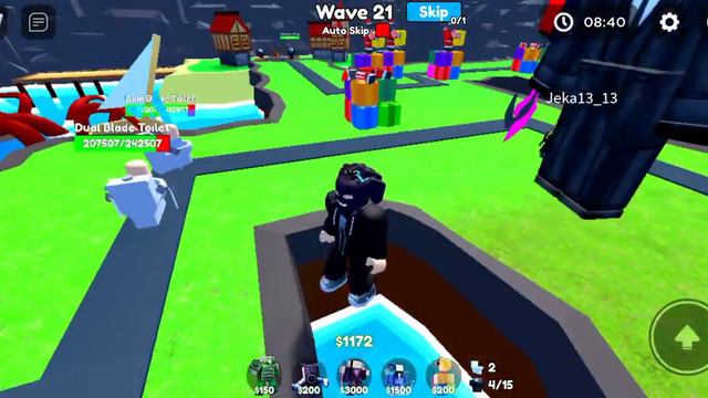 Проходим с другом до 100й волны. 1 часть. #роблокс #прохождение #прохождениеигры #ттд смотреть онлайн