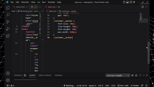 Testimonial Section Design | HTML & CSS tutorial | CodeOpacity | Swiper Js Tutorial смотреть онлайн