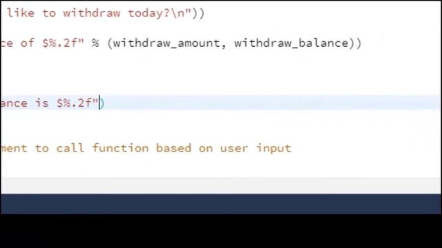ATM Project Withdrawal Function смотреть онлайн